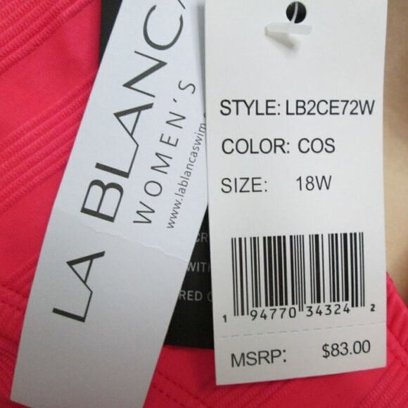 La Blanca Pink Bandeau Bikini Top - Picture 6 of 13